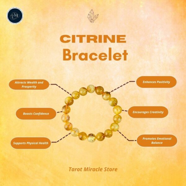 Citrine Bracelet – 8 MM - Image 3