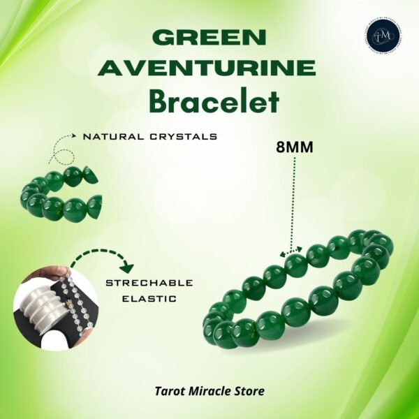 Green Aventurine Bracelet – 8 MM - Image 3