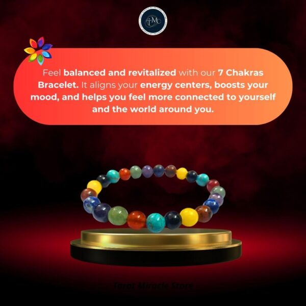 7 Chakra Bracelet - 8MM - Image 4