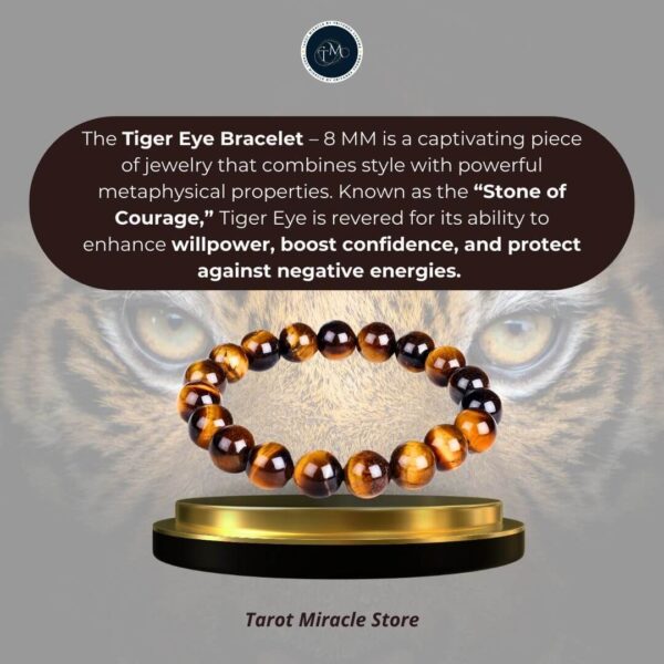 Tiger Eye Bracelet – 8 MM - Image 3